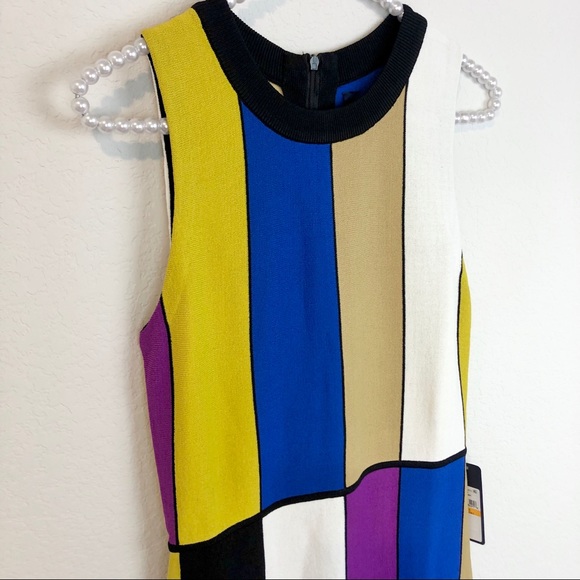 Rachel Roy Julie Colorblock Bodycon Midi Dress - Picture 4 of 10